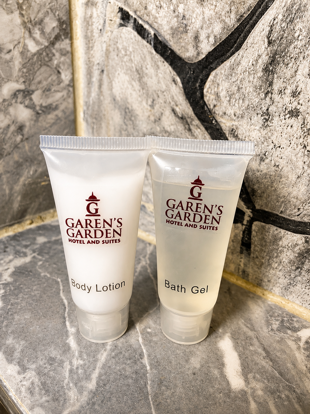 In-room shower gel amenity